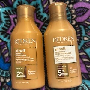Redken All Soft Shampoo and Conditioner 10oz Duo NEW